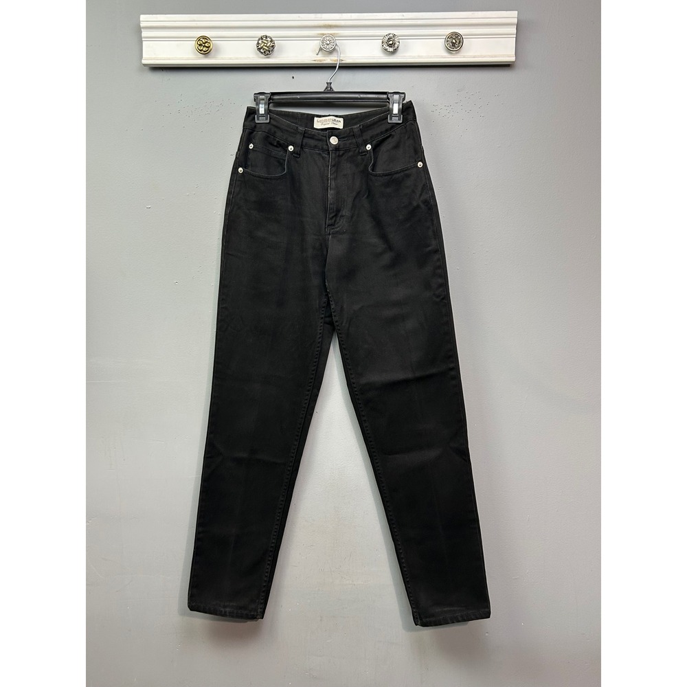 London Jean‎ Original Classic Black Denim Jeans Womens Size 4 * Long Vintage